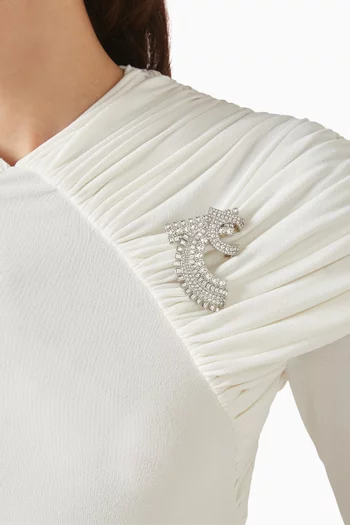 Silver Floral Brooch supplied by Yiwu Huanyu Trading Company