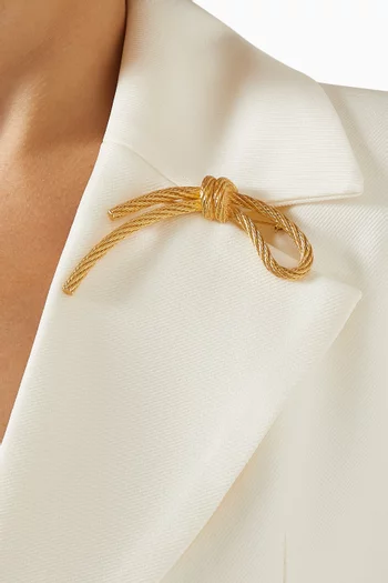 Golden Ribbon Brooch supplied by Yiwu Huanyu Trading Company